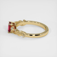 0.71 Ct. Ruby Ring, 14K Yellow Gold 4