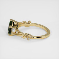 1.09 Ct. Green Sapphire Ring, 14K Yellow Gold 4