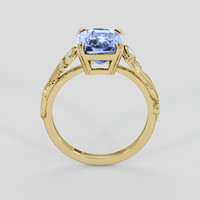 3.54 Ct. Blue Sapphire Ring, 14K Yellow Gold 3