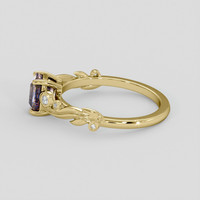 1.12 Ct. Bi Color Sapphire Ring, 14K Yellow Gold 4