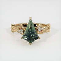 2.18 Ct. Sapphire Ring, 14K Yellow Gold 1