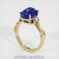 5.54 Ct. Sapphire Ring, 18K Yellow Gold 2