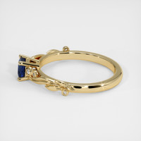 0.46 Ct. Sapphire Ring, 18K Yellow Gold 4