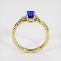 1.20 Ct. Blue Sapphire Ring, 18K Yellow Gold 3