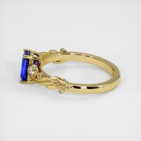 1.20 Ct. Blue Sapphire Ring, 18K Yellow Gold 4