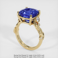 7.60 Ct. Sapphire Ring, 18K Yellow Gold 2