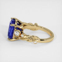 7.60 Ct. Blue Sapphire Ring, 18K Yellow Gold 4