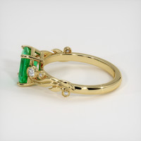 2.04 Ct. Emerald Ring, 18K Yellow Gold 4