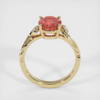 2.06 Ct. Padparadscha Sapphire Ring, 18K Yellow Gold 3