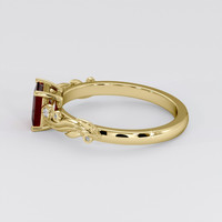 1.02 Ct. Ruby Ring, 18K Yellow Gold 4