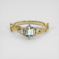 1.36 Ct. Bi Color Sapphire Ring, 18K Yellow Gold 1