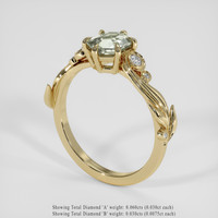 1.36 Ct. Bi Color Sapphire Ring, 18K Yellow Gold 2