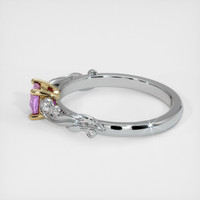 0.48 Ct. Pink Sapphire Ring, 14K Yellow & White 4
