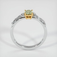 0.53 Ct. Greenish Brown Sapphire Ring, 14K Yellow & White 3