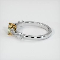 0.53 Ct. Greenish Brown Sapphire Ring, 14K Yellow & White 4