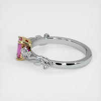0.54 Ct. Pink Sapphire Ring, 18K Yellow & White 4