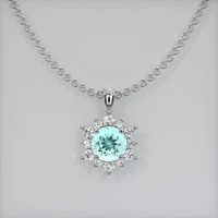 0.67 Ct. Gemstone Pendant, Platinum 950 1