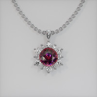 2.86 Ct. Gemstone Pendant, Platinum 950 1