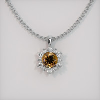 1.02 Ct. Gemstone Pendant, Platinum 950 1