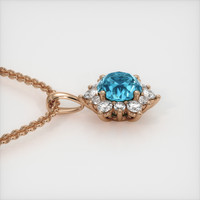 3.38 Ct. Gemstone Pendant, 14K Rose Gold 3