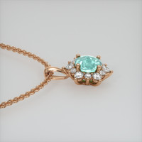 0.67 Ct. Gemstone Pendant, 14K Rose Gold 3