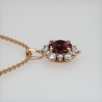 2.86 Ct. Gemstone Pendant, 14K Rose Gold 3