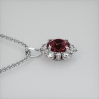 2.86 Ct. Gemstone Pendant, 14K White Gold 3