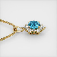 3.38 Ct. Gemstone Pendant, 14K Yellow Gold 3