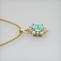 0.67 Ct. Gemstone Pendant, 14K Yellow Gold 3