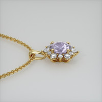 1.29 Ct. Gemstone Pendant, 14K Yellow Gold 3