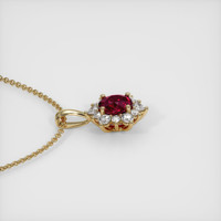 1.56 Ct. Ruby Pendant, 14K Yellow Gold 3