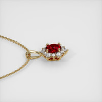 1.58 Ct. Ruby Pendant, 14K Yellow Gold 3