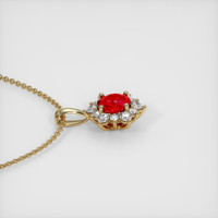 1.15 Ct. Ruby Pendant, 14K Yellow Gold 3