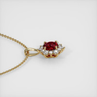 1.49 Ct. Ruby Pendant, 14K Yellow Gold 3