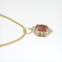 1.22 Ct. Sapphire Pendant, 18K Yellow Gold 3