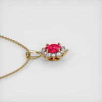0.96 Ct. Ruby Pendant, 18K Yellow Gold 3