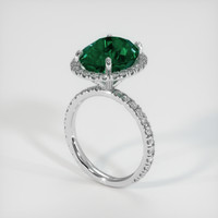 4.54 Ct. Emerald Ring, Platinum 950 2