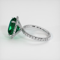 4.54 Ct. Emerald Ring, Platinum 950 4