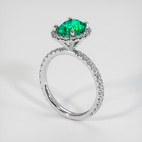 1.97 Ct. Emerald Ring, Platinum 950 2