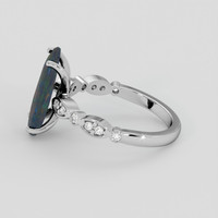 2.09 Ct. Multi Color Opal Ring, Platinum 950 4