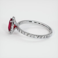 1.11 Ct. Ruby Ring, Platinum 950 4