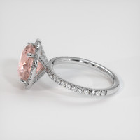 6.18 Ct. Padparadscha Sapphire Ring, Platinum 950 4