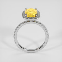 3.50 Ct. Yellow Sapphire Ring, Platinum 950 3