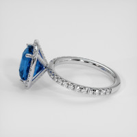 4.62 Ct. Blue Sapphire Ring, Platinum 950 4