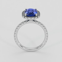 3.11 Ct. Blue Sapphire Ring, Platinum 950 3