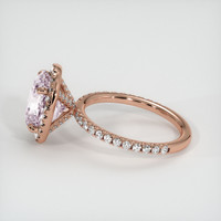 4.11 Ct. Pink Sapphire Ring, 14K Rose Gold 4