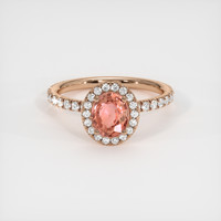 1.17 Ct. Sapphire Ring, 14K Rose Gold 1