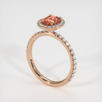 1.17 Ct. Sapphire Ring, 14K Rose Gold 2