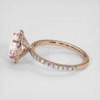 2.25 Ct. Pink Sapphire Ring, 14K Rose Gold 4