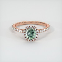 0.73 Ct. Sapphire Ring, 14K Rose Gold 1